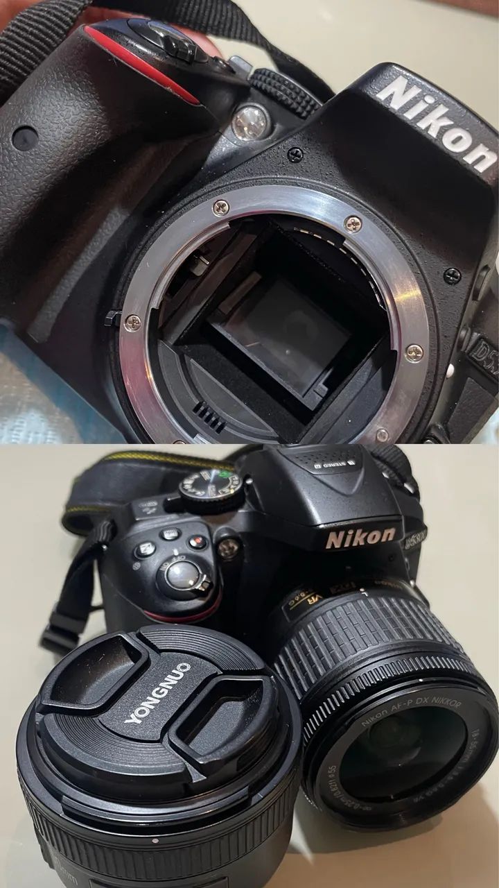 câmera nikon d5300 com 2 lentes e grip (com apenas 10.030 clicks) - Foto 5