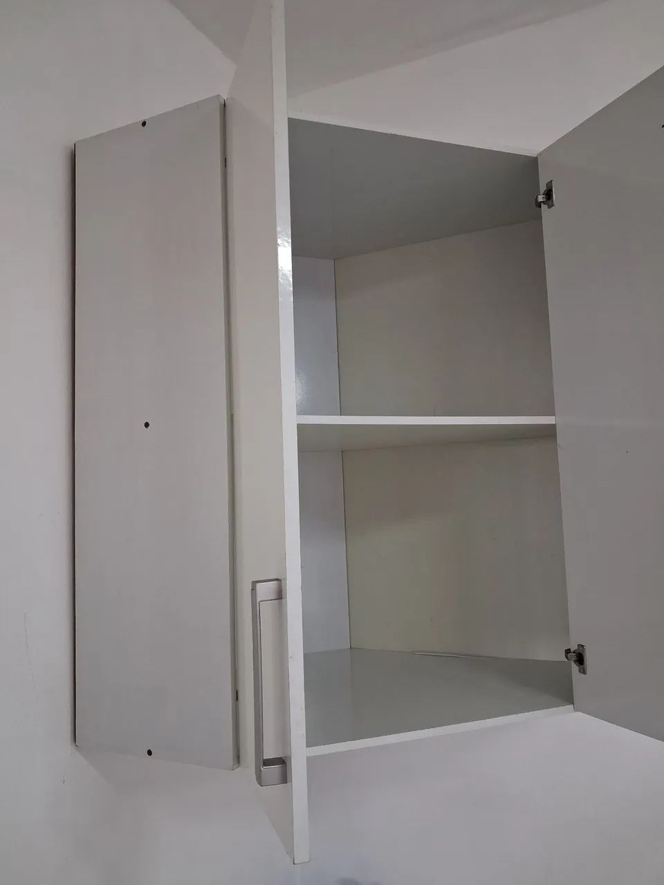 Armário branco de parede canto em mdf - Foto 2