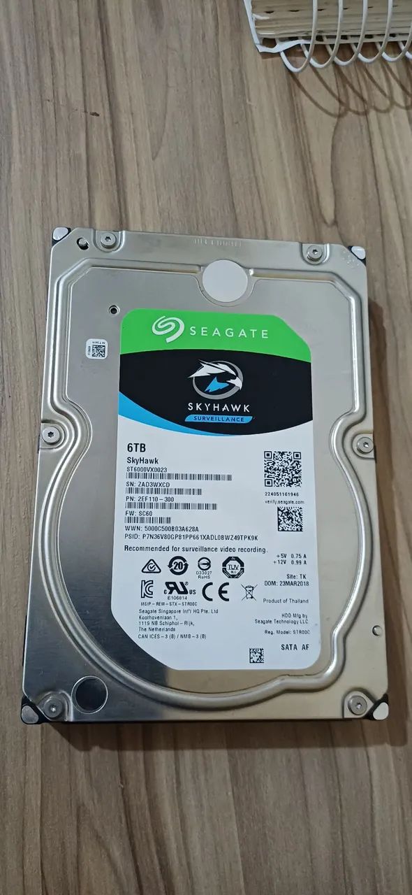 HD 6TB SEAGATE SKYHAWK - Foto 2