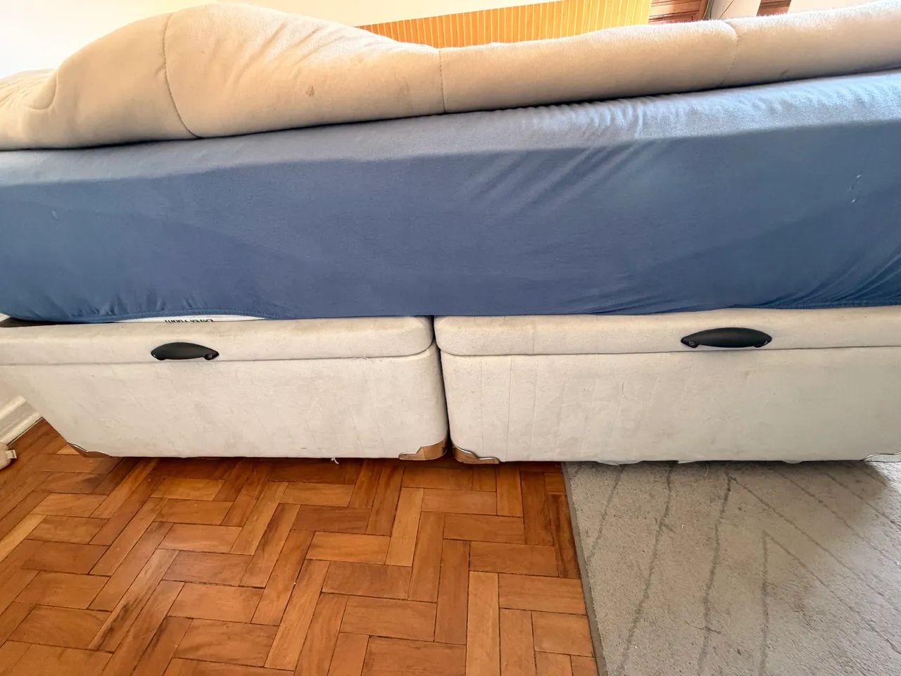 Cama king size box baú + colchão  - Foto 2