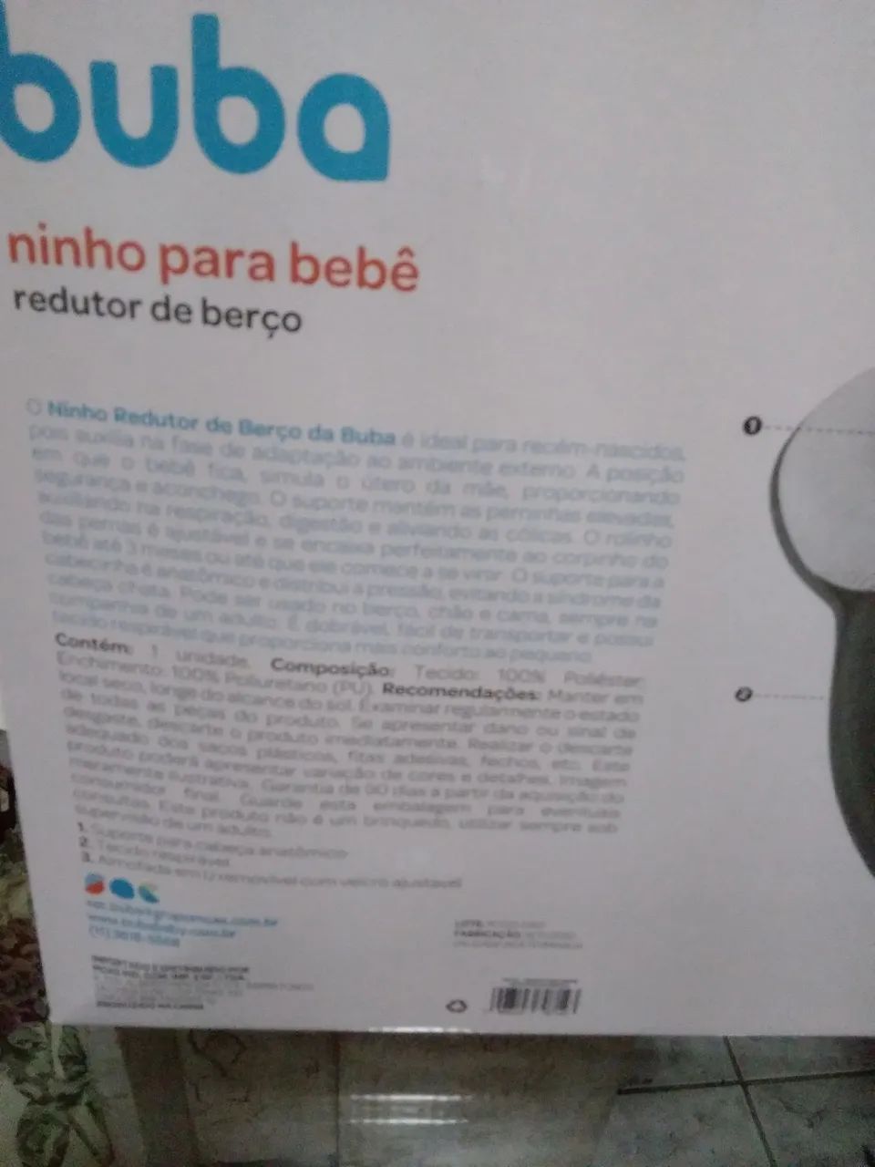 Ninho para bebê (redutor de berço). - Foto 4