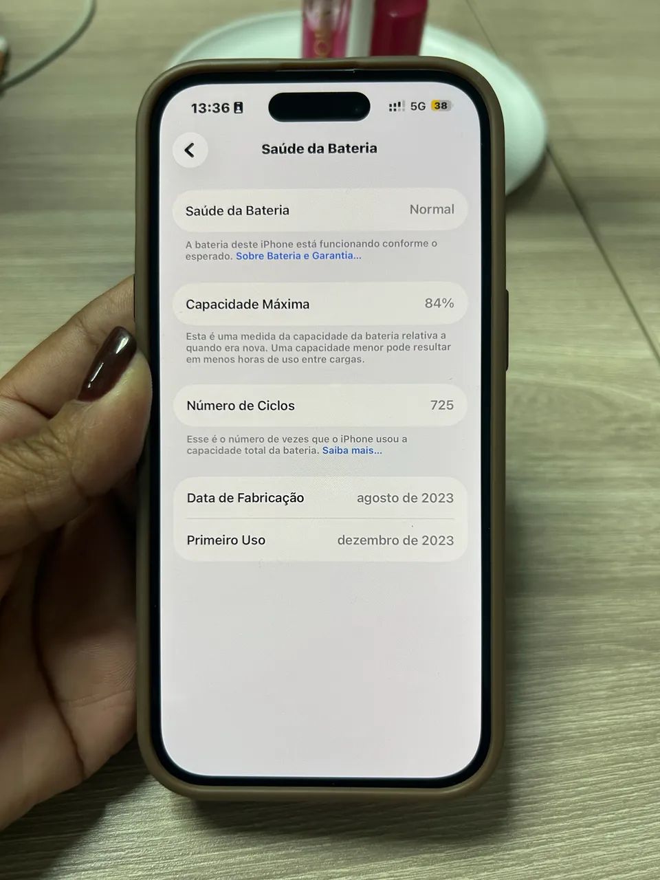 iPhone 15 128GB Branco - Impecável - Foto 2
