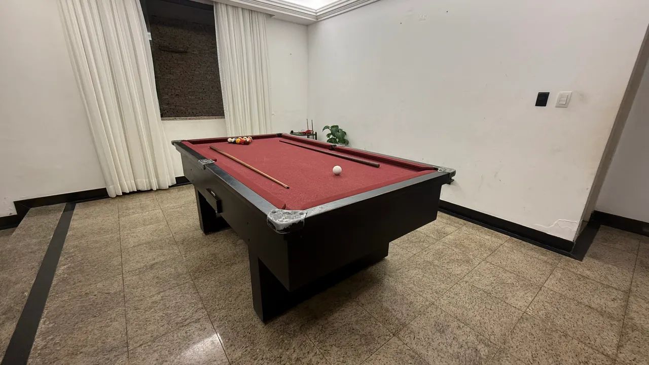 Sinuca semi-profissional Preta Ardósia pés em U - Foto 3