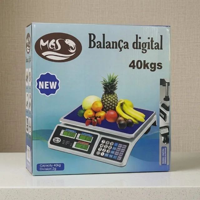 Balança Digital 40kg Comercial Alta Precissao Bateria