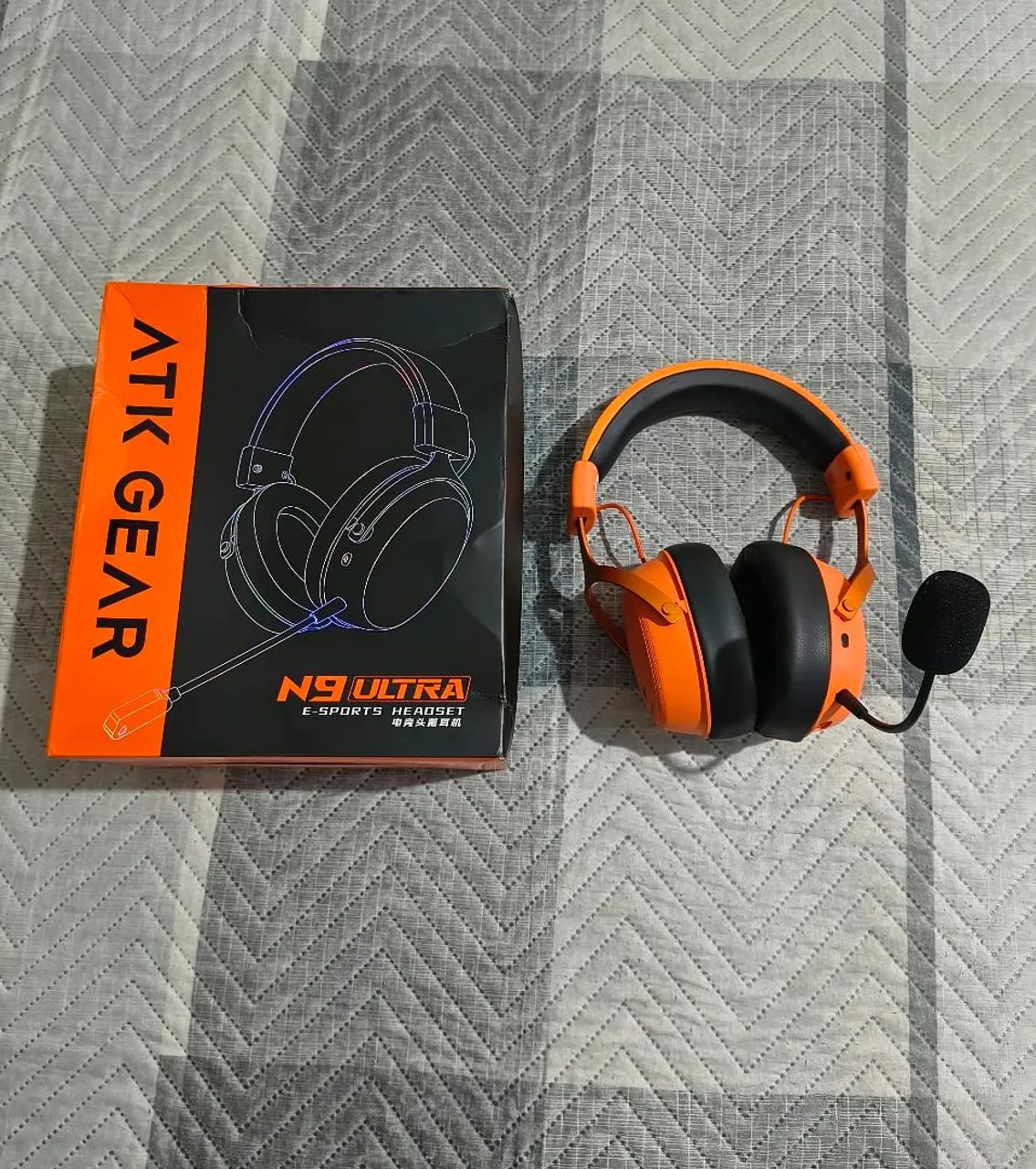 Headset ATK N9 ULTRA ORANGE  - Foto 3