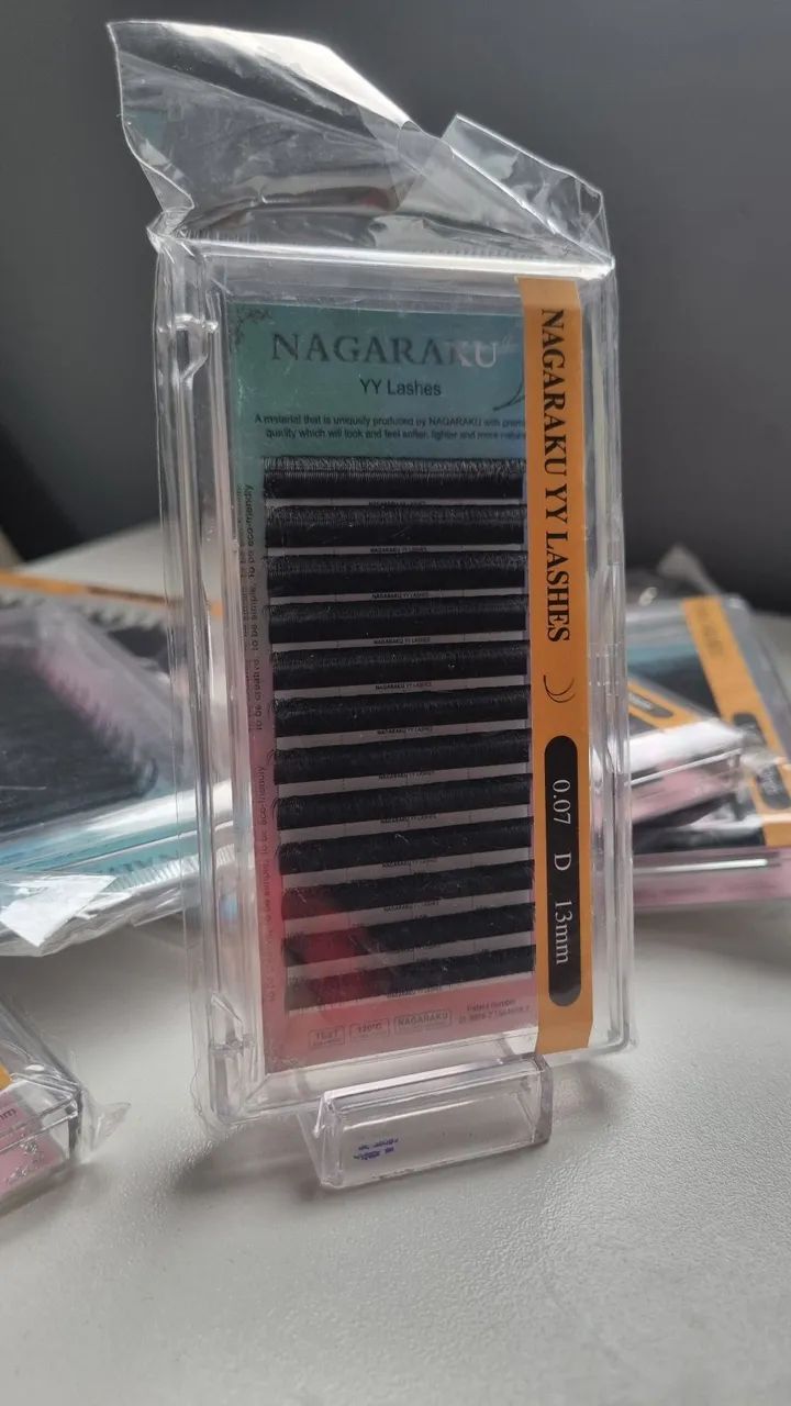 10 caixas Cílios Nagaraku YY (Volume Brasileiro) - 0.07 D 13mm