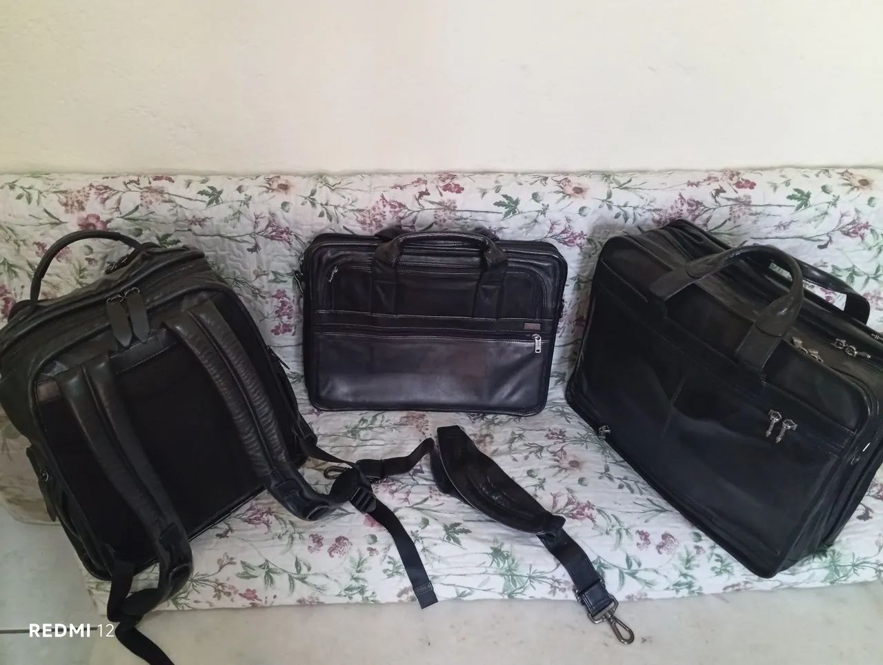 Conjunto de luxo Tumi de couro legítimo. - Foto 4