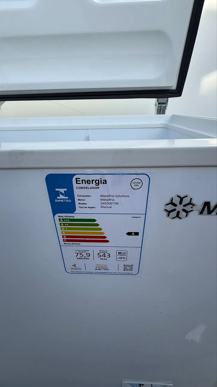 Freezer horizontal Metalfrio 543 litros bivolt inverte  - Foto 2