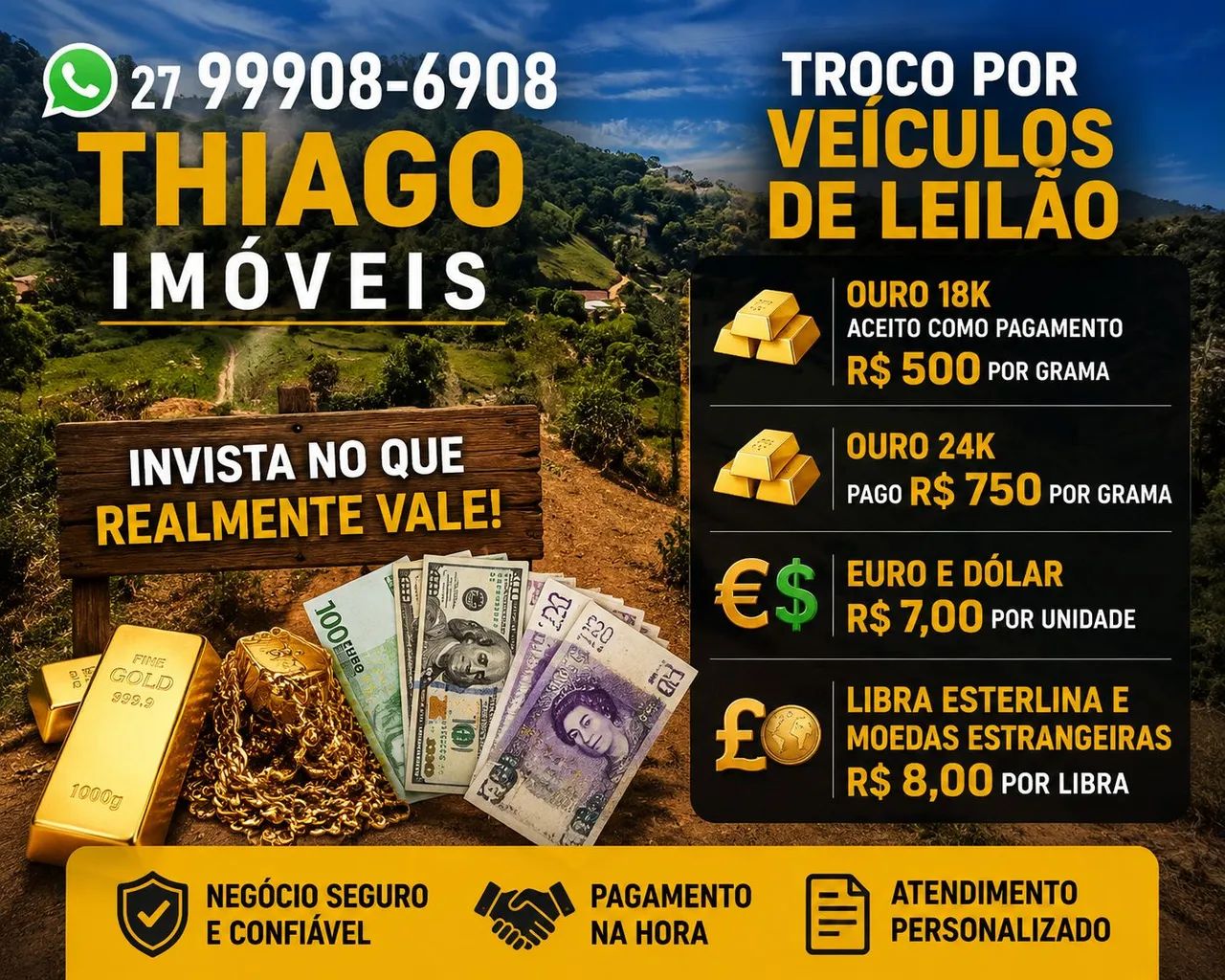 SÍTIOS E CHÁCARAS À VENDA - OPORTUNIDADE PARA MORAR, DESCANSAR E INVESTIR, PARCELO, TROCO - Foto 3