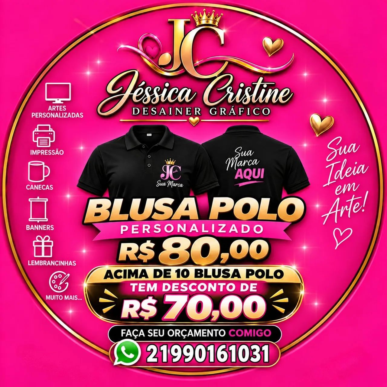 Jéssica Cristine desainer gráfico Jc  - Foto 4