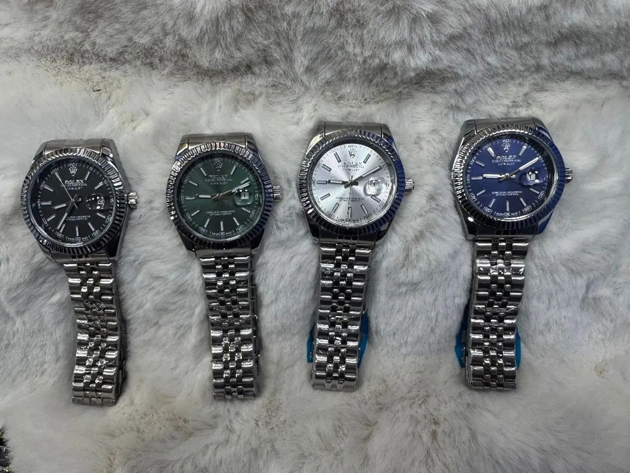 Relógio Estilo Rolex DateJust Fundo de Vidro - Foto 3