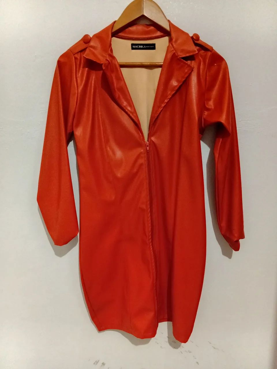 Vestido em couro machika
