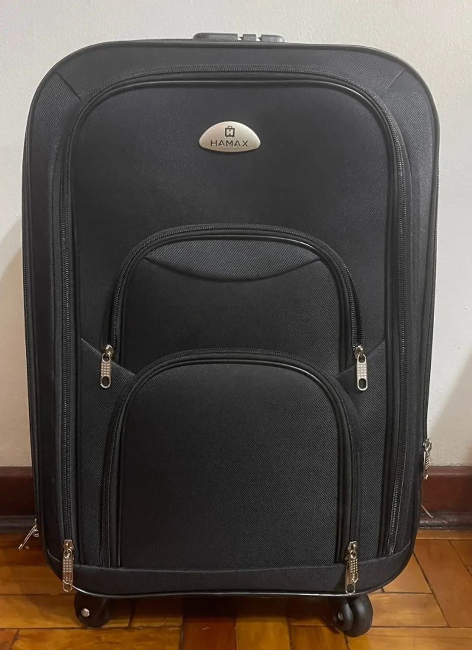 MALA DE VIAGEM BORDO - PEQUENA HAMAX PRETA