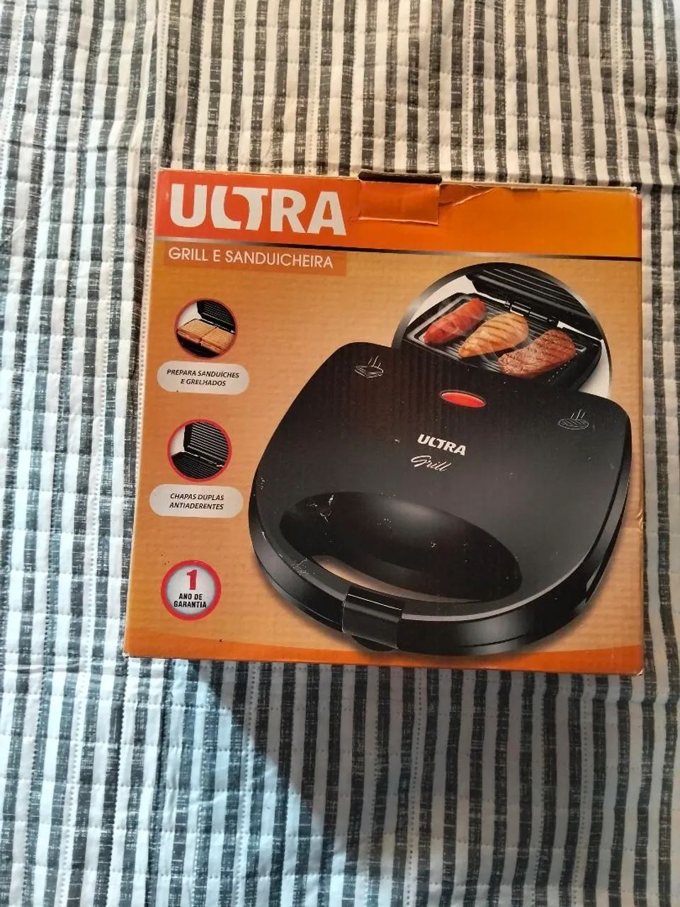 Grill e sanduíchera novo de loja 