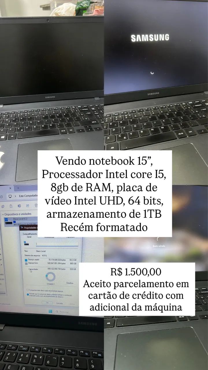Notebook Samsung 
