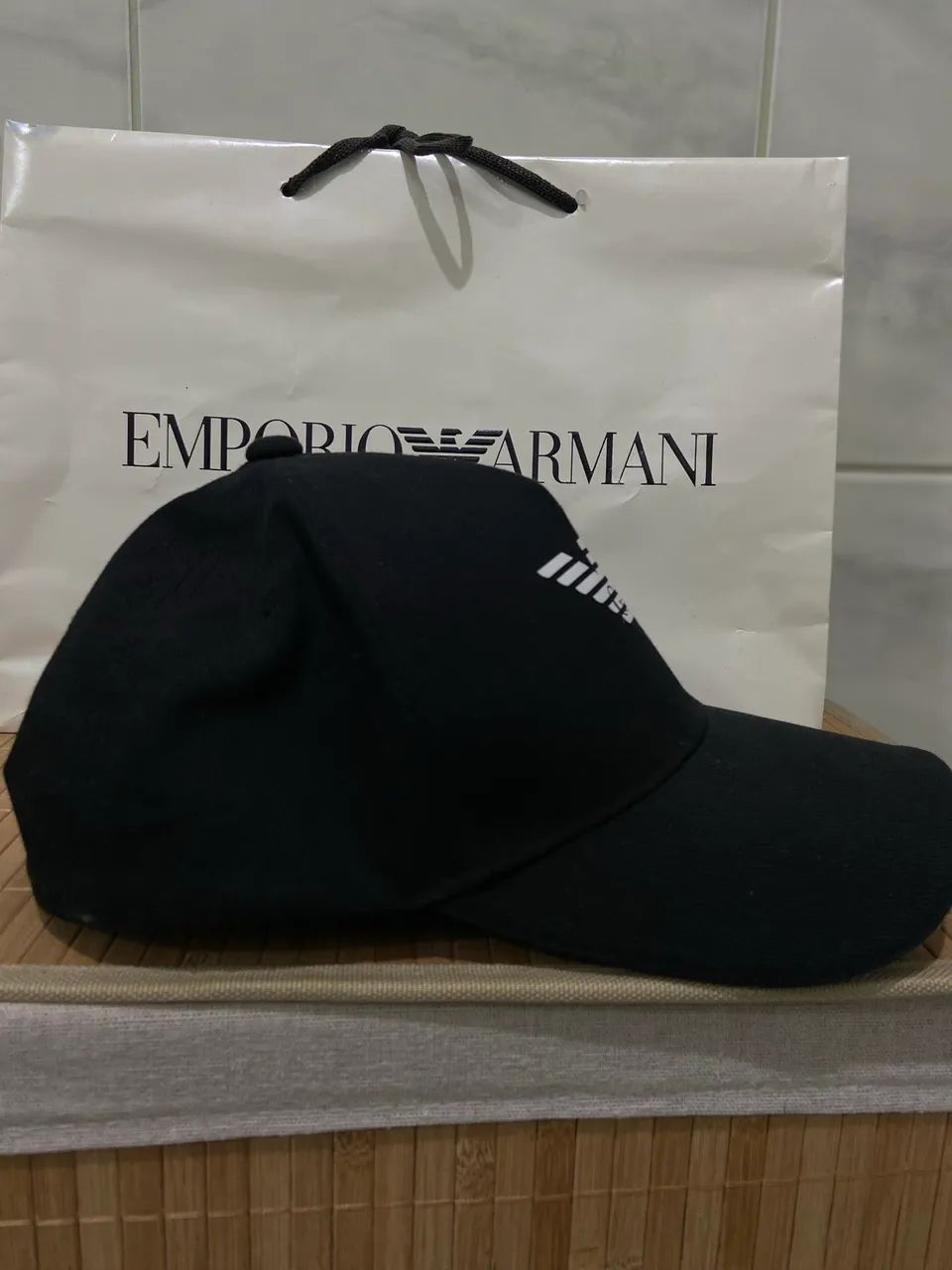 Boné Emporio Armani com logo gravado  - Foto 2