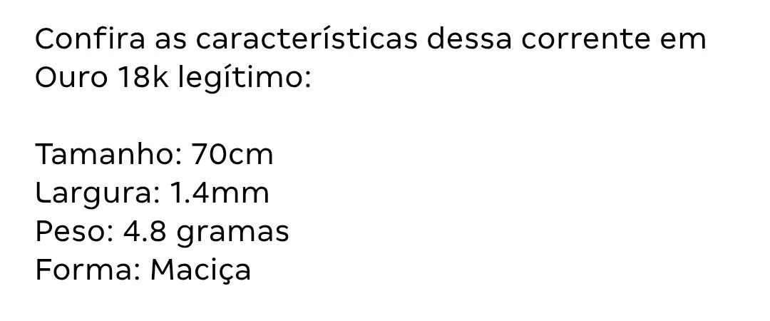 Colar Ouro 18k  - Foto 3