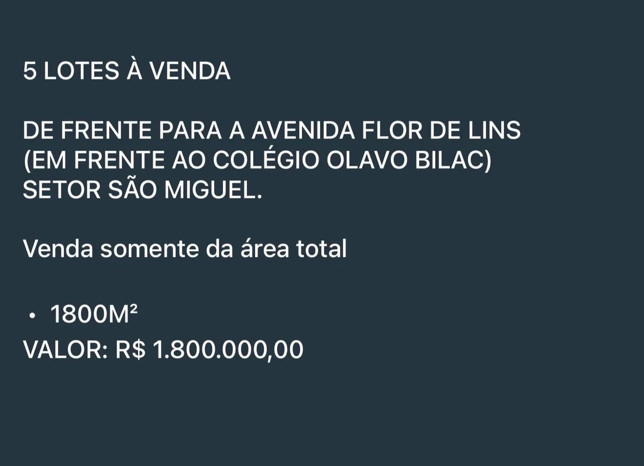 5 LOTES A VENDA - VENDA SOMENTE ÁREA TOTAL - Foto 2
