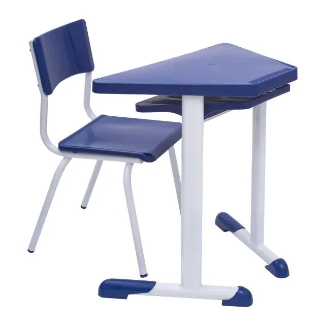 Conjunto Escolar de Mesa + Cadeiras, Modelo Hexagonal/Trapézio/Sextavado - Foto 5