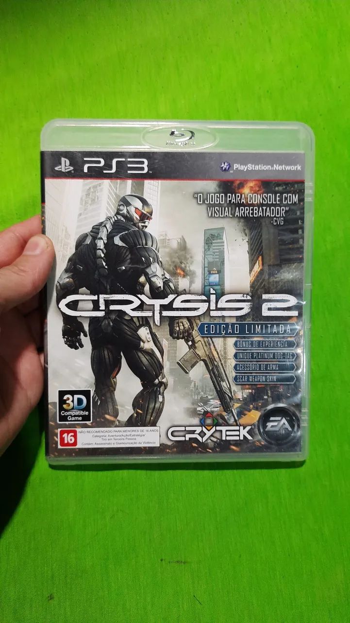 Jogo Crysis 2 edição limitada PS3