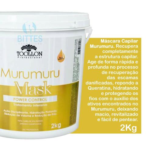 2 Pote de Murumuru Mask Hidratação Reconstrução, Cauterização Toollon Cosméticos - Foto 2