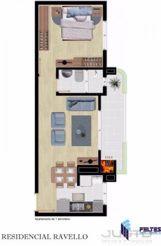 Apartamento à venda com 1 dormitórios em Centro, São leopoldo cod:6158 - Foto 4