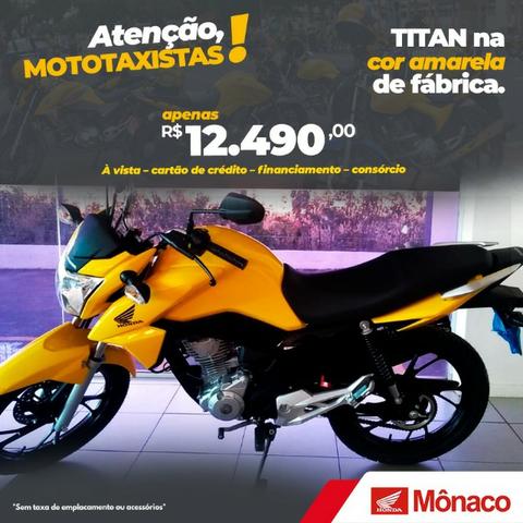 Titan Amarela Exclusiva Para Mototáxi