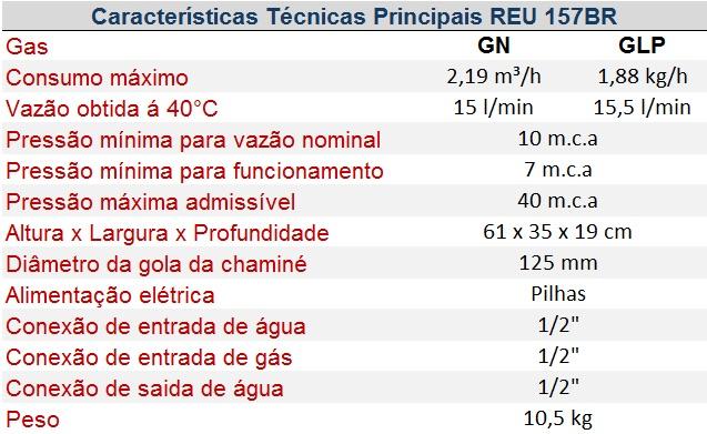 Aquecedor de Água a Gás Rinnai - 15 litros - GLP - Usado - Foto 4