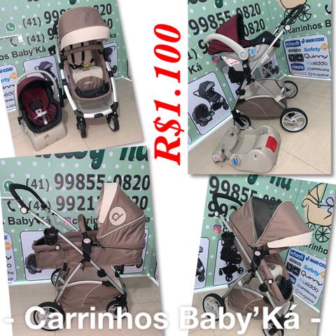 Carrinho Moisés Dzieco Maly com Bb conforto e base +colchonete clingo de brinde