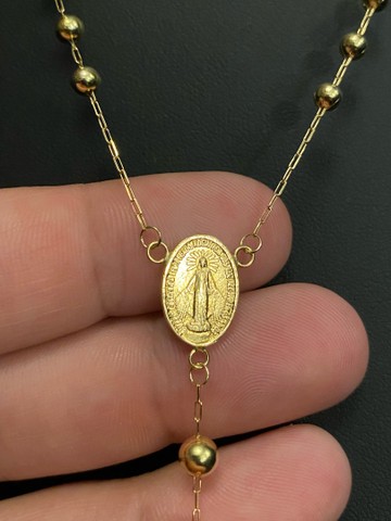 Terço em ouro 18k 10 gramas