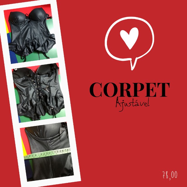 Corpet (Corsete) Tamanho M - Preto - Foto 2
