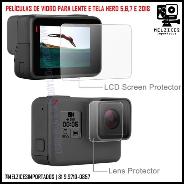 Pelicula para GoPro 5,6 e 7 black