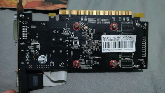 Placa de v deo Geforce GT 210 1GB Para ir Logo Placas de V deo