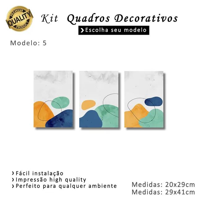 Kit quadros Decorativos 01 - Foto 3