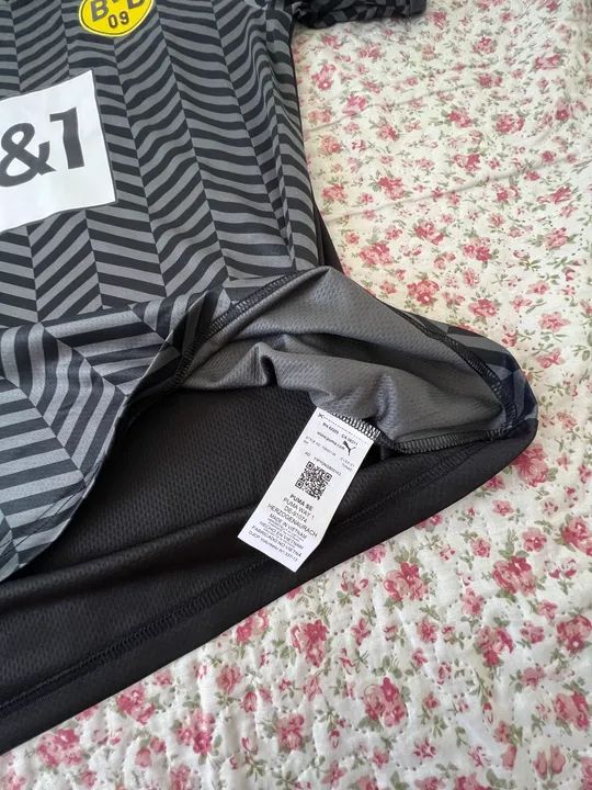 Camisa Borussia Dortmund 1&1 - Tamanho M - Unissex - Foto 6