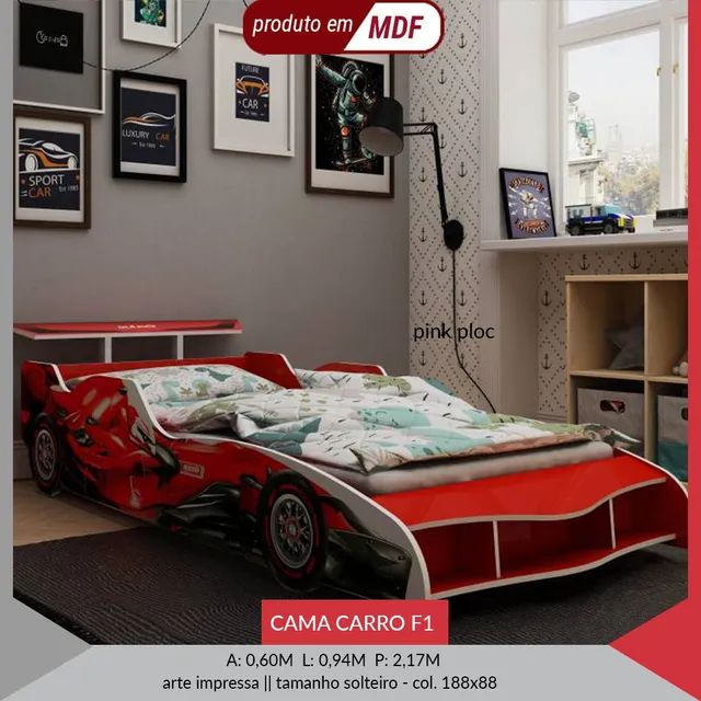 Cama carro Formula 1 