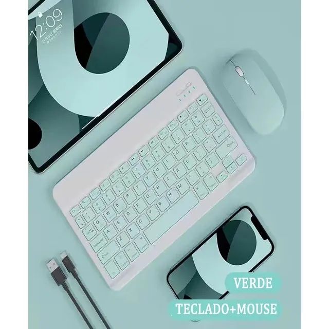 Kit Teclado com Mouse Sem Fio - Foto 2