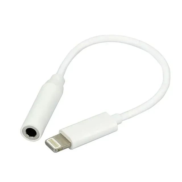 Cabo Adaptador De Audio P2 Para iPhone Ios Branco Loja Coimbra Computadores Entregamos - Foto 3