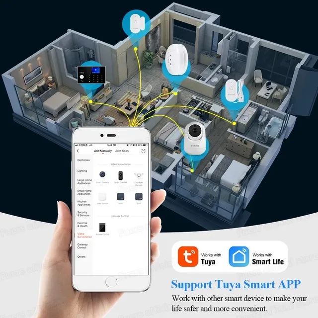 Câmera Baba Eletrônica Tuya Wifi 360, Aplicativo,  Segurança  - Foto 3