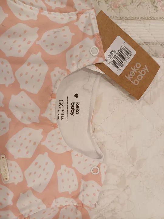 Vestido Bebê com saia de tule Keko Baby 9-12 Meses - novo com etiqueta - Foto 4