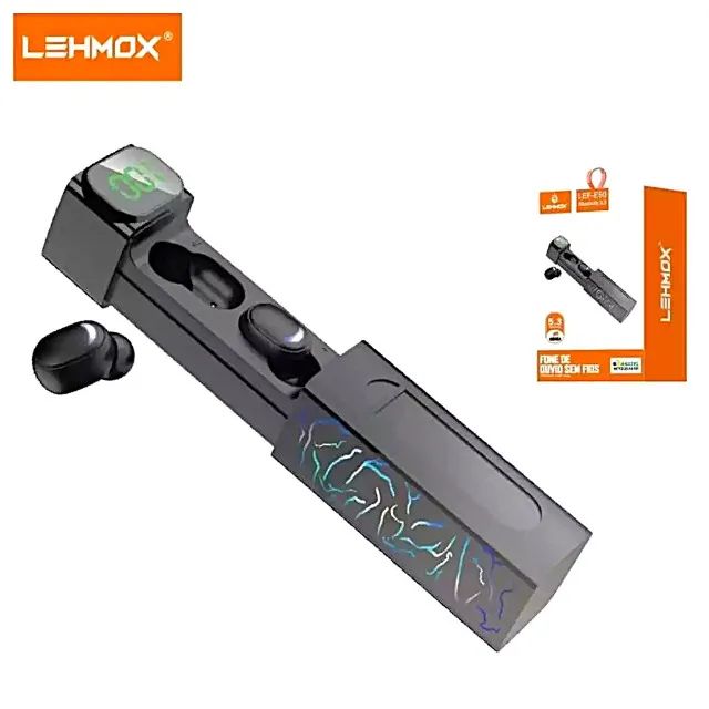 Fone de Ouvido Sem fio Bluetooth 5.3 Lehmox LEF-E50 Original IOS/Android