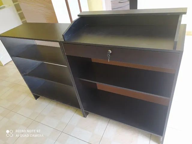 Balcão + expositor preto MDF - Foto 2
