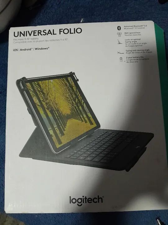 Teclado universal folio para tablet