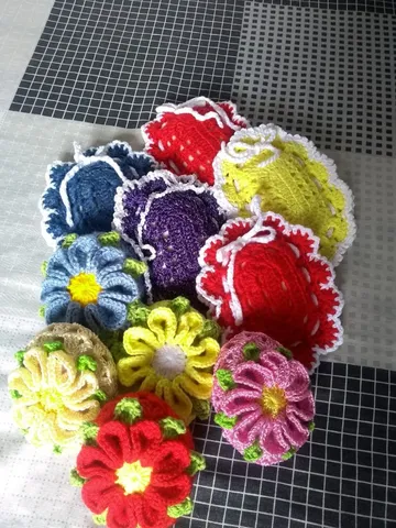 Porta sabonete de crochê