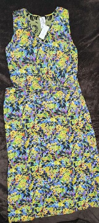 Vestido floral com renda - Tamanho M - Foto 2