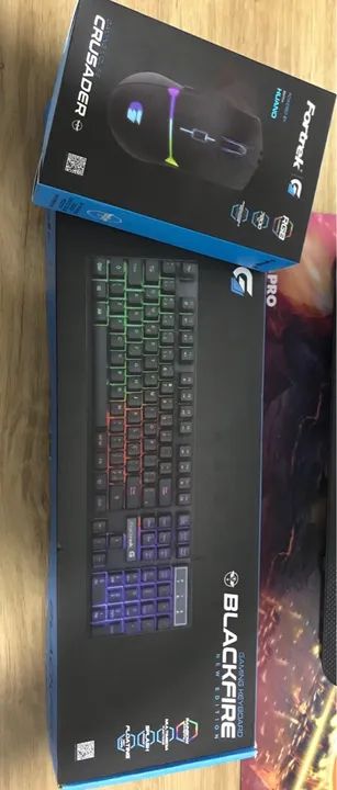 Teclado mouse blackfire crusader fortrek 