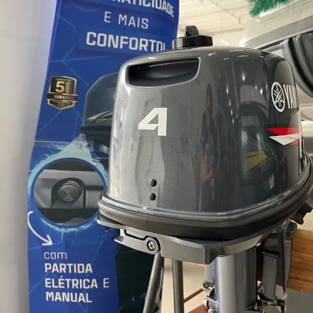 Motor de Popa Yamaha 4hp 2 tempos - Foto 4