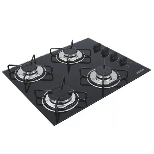 Fogão Cooktop Gás Brasil 4GG 55Cm Vidro 127/220v Tramontina - Foto 2