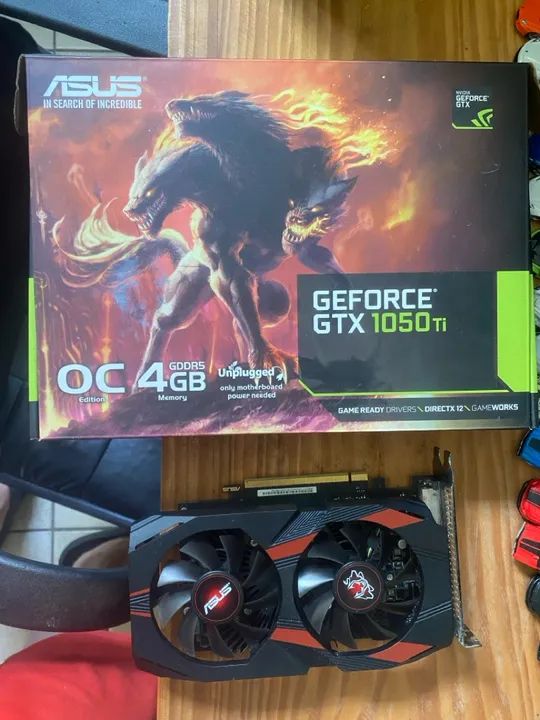 Placa de Vídeo ASUS GeForce GTX 1050 Ti OC 4GB GDDR5
