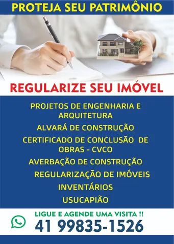 Projetos e regularização de imóveis